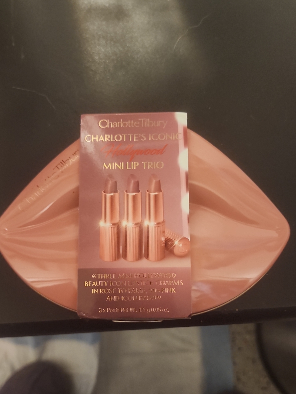 Charlotte Tilbury Mini Lip Trio — Rose & Warm Nude Pinks